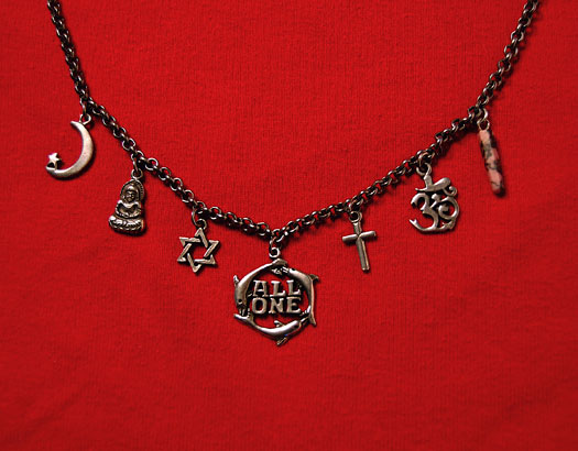Pewter World Peace Necklace