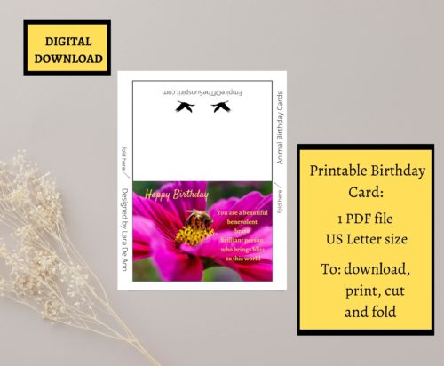 Bee Birthday Card - Image 2