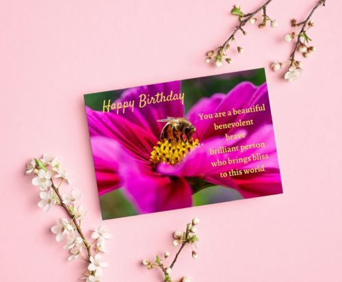 Bee Birthday Card - Image 3