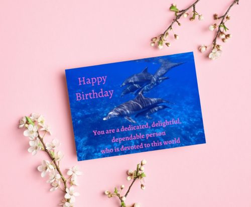 Dolphin Birthday Card - Image 3