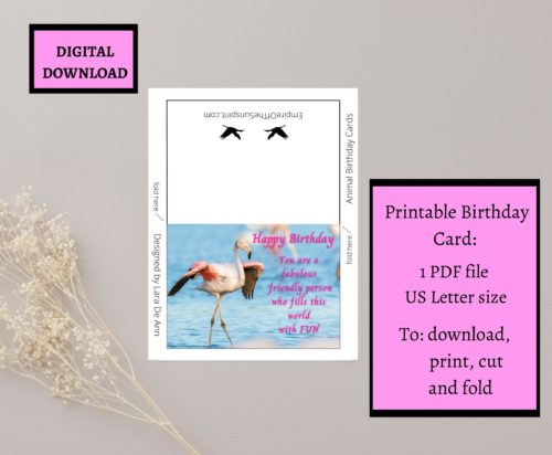 Flamingo Birthday Card - Image 2