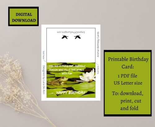 Frog Birthday Card - Image 2