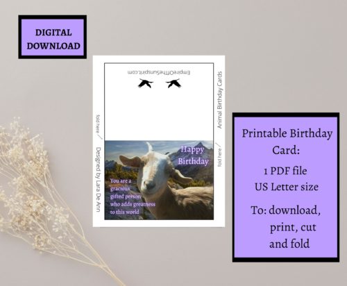Goat Birthday Card - Image 2