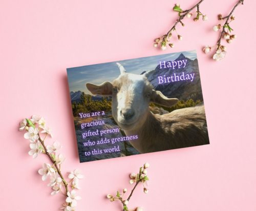 Goat Birthday Card - Image 3