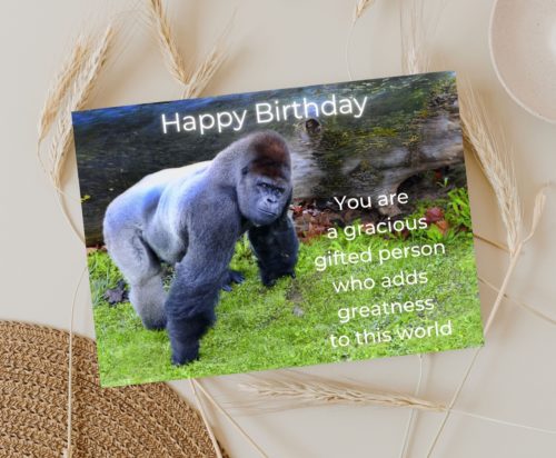 Gorilla Birthday Card - Image 3