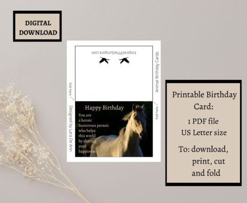 Horse Birthday Card - Image 2