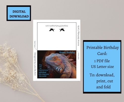 Iguana Birthday Card - Image 2