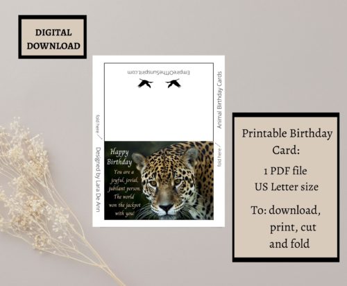 Jaguar Birthday Card - Image 2