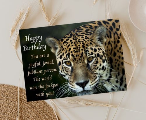 Jaguar Birthday Card - Image 3