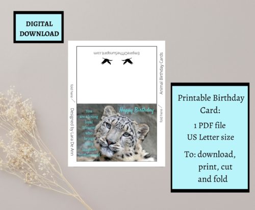 Leopard Birthday Card - Image 2