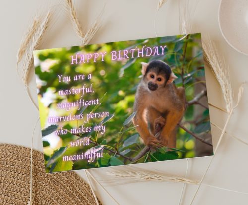 Monkey Birthday Card - Image 3