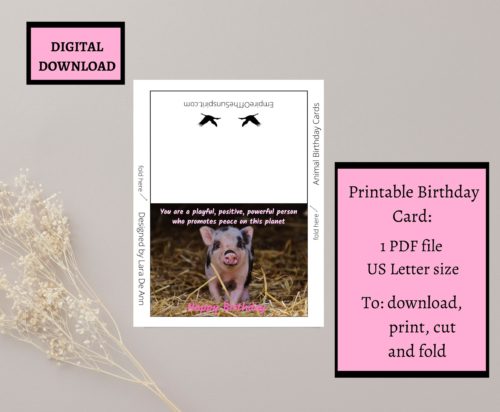 Pig Birthday Card - Image 2