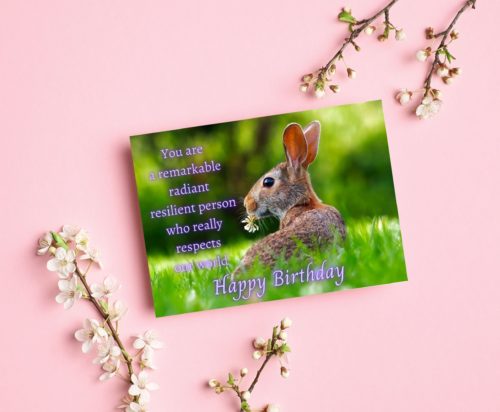 Rabbit Birthday Card - Image 3