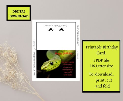 Snake Birthday Card - Image 2