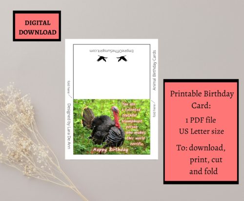 Turkey Birthday Card - Image 2