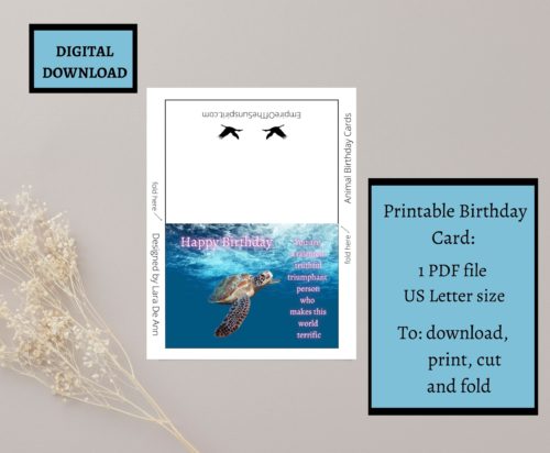Turtle Birthday Card - Image 2