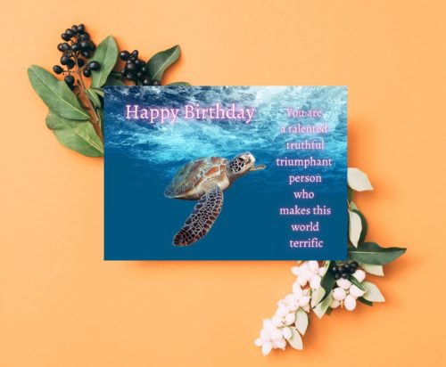 Turtle Birthday Card - Image 3
