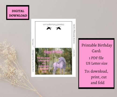 Unicorn Birthday Card - Image 2