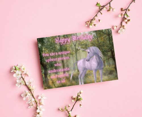 Unicorn Birthday Card - Image 3