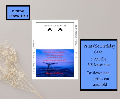 Whale Birthday Card - Image 2