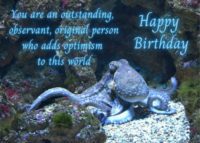 Octopus Birthday Card