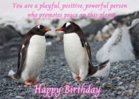 Penguin Birthday Card