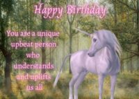 Unicorn Birthday Card