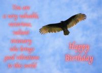 Vulture Birthday Card