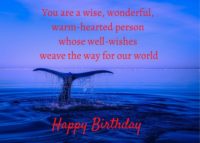 Whale Birthday Card