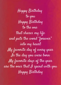 Favorite Day (birthday)