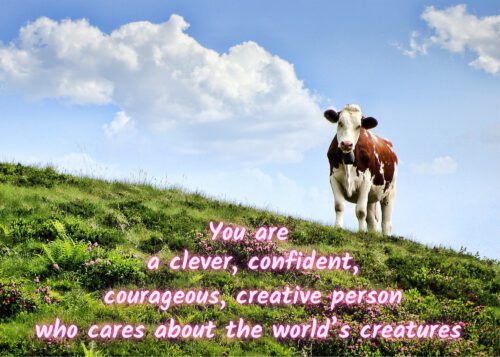 Cow Celebrating You Card