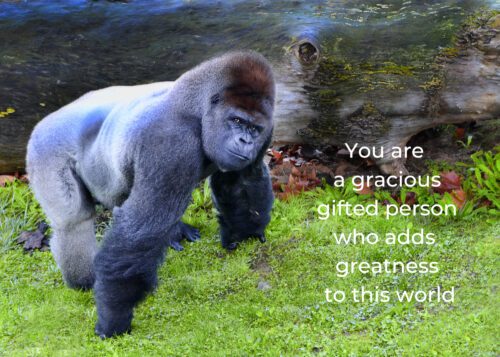 Gorilla Celebrating You Card