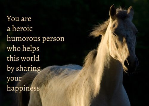 Horse Celebrating You Card