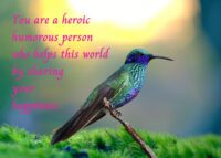 Hummingbird Celebrating You Card
