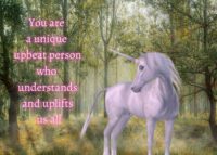 Unicorn Celebrating You Card