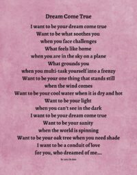 Dream Come True - mauve