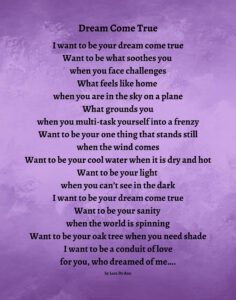 Dream Come True - purple
