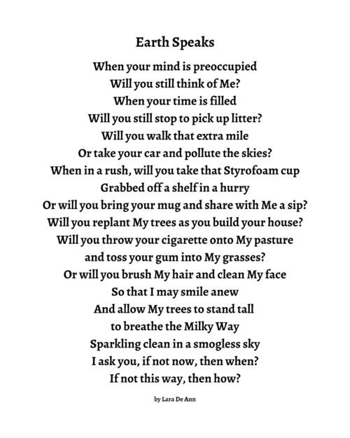 Earth Speaks - b&w