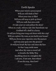Earth Speaks - black