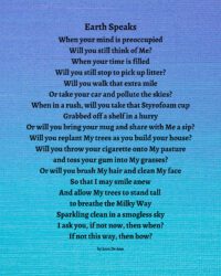 Earth Speaks - blue