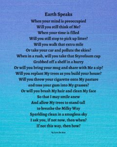 Earth Speaks - blue