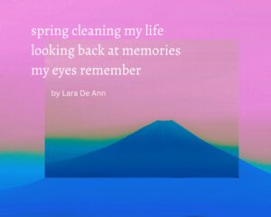 Spring - overlay white letters - Haiku