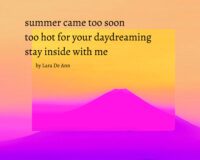 Summer - overlay - black letters - Haiku