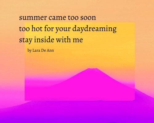 Summer - overlay - black letters - Haiku