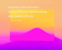 Summer - overlay - white letters - Haiku