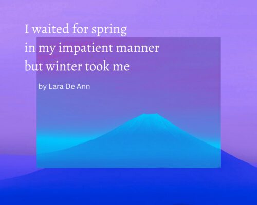 Winter - overlay - white letters - Haiku