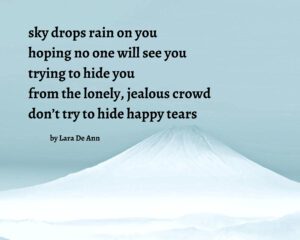 Happy Tears - Tanka - Snow