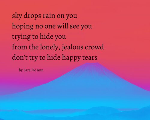 Happy Tears - Tanka - Surreal