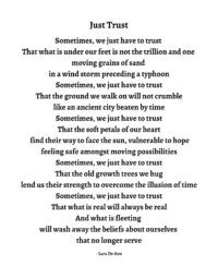 Just Trust - b&w
