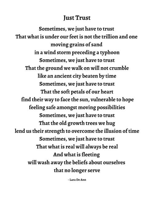 Just Trust - b&w